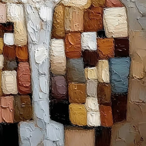 KINDRED SPIRITS: Textured Impasto Figurative Portrait Oil Painting