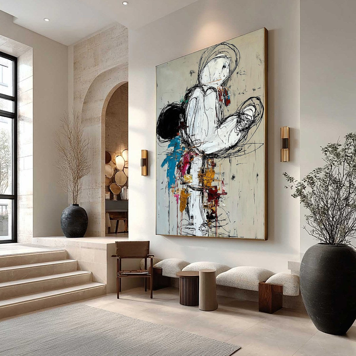 KINETIC FORM: Expressive Abstract Figurative Wall Art