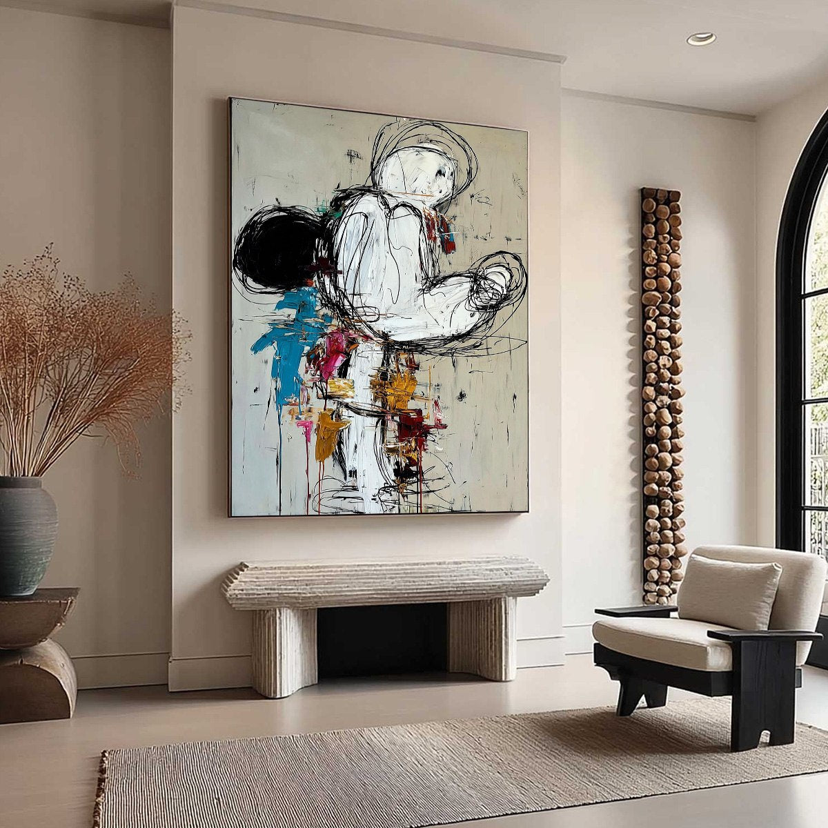 KINETIC FORM: Expressive Abstract Figurative Wall Art