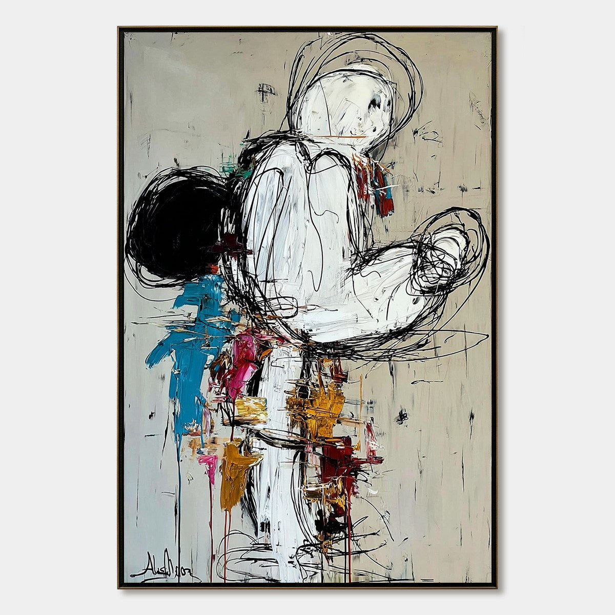 KINETIC FORM: Expressive Abstract Figurative Wall Art