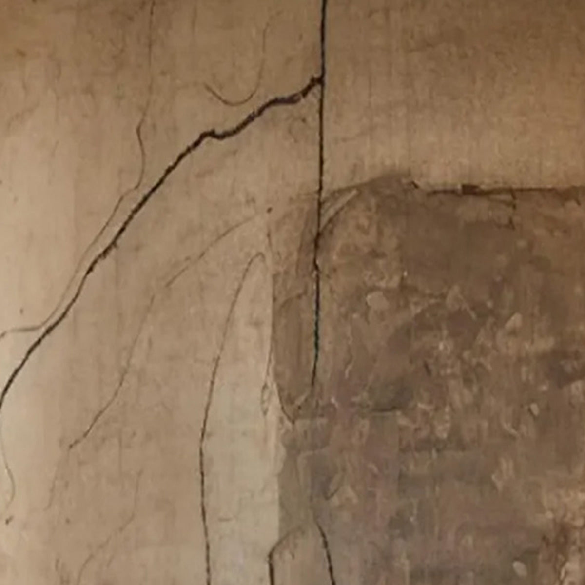 KINTSUGI TRACE: Large Wabi Sabi Textured Abstract Wall Art