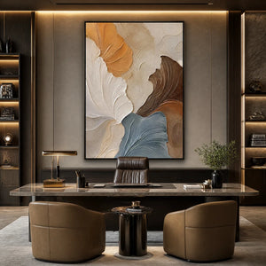 LAYERED EARTH: Layered Neutral Organic Abstract