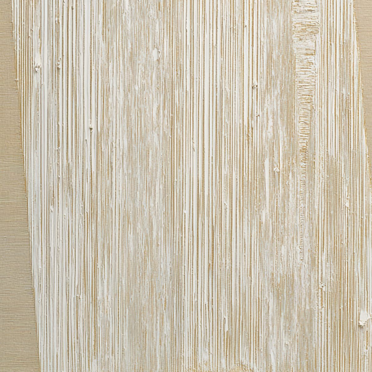 LINEAR CALM: Textured Minimalist Abstract Painting in Beige