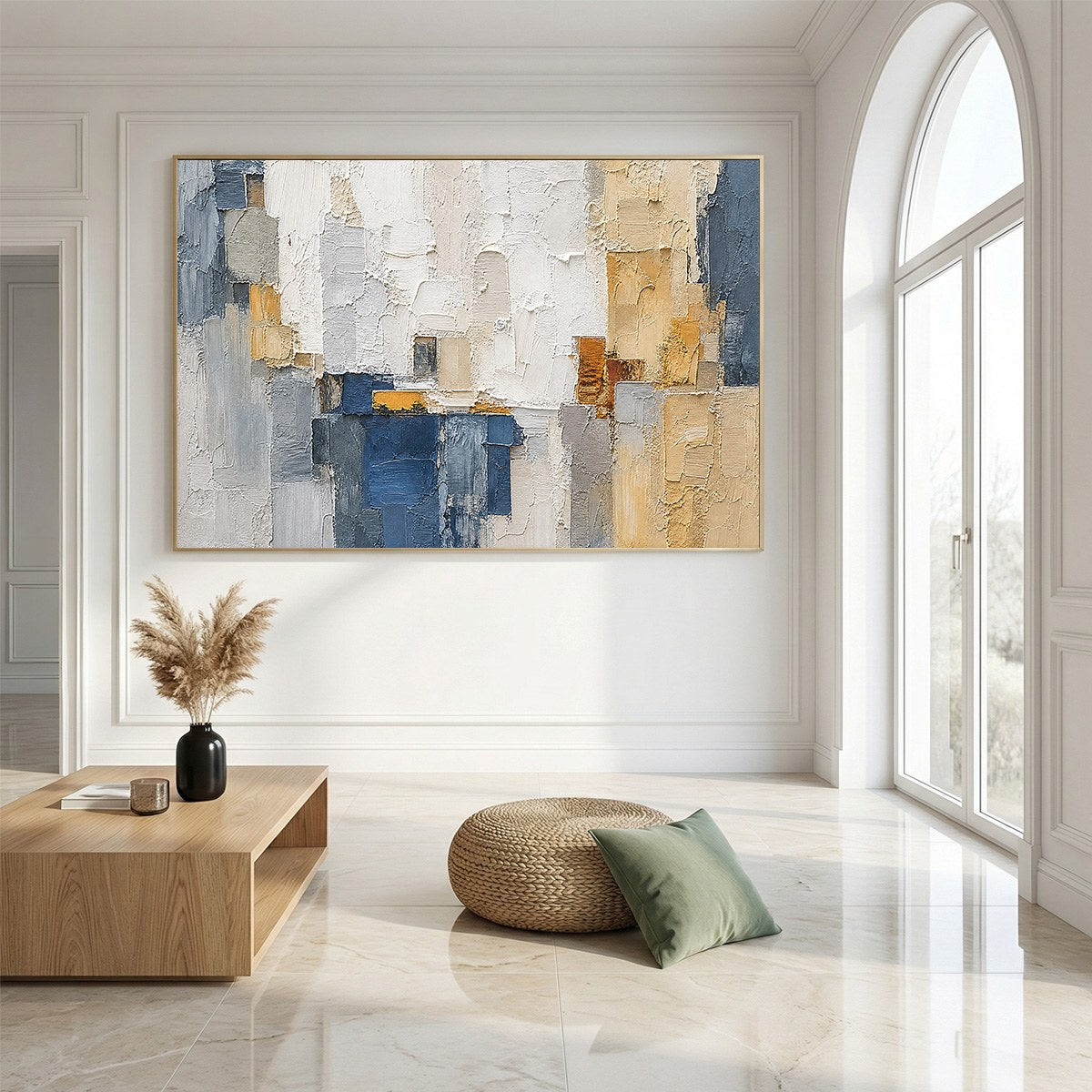 METROPOLIS: Textured Abstract Cityscape Impasto Painting