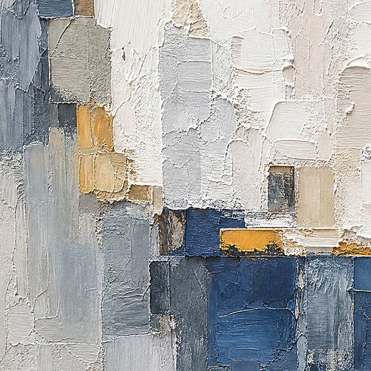 METROPOLIS: Textured Abstract Cityscape Impasto Painting