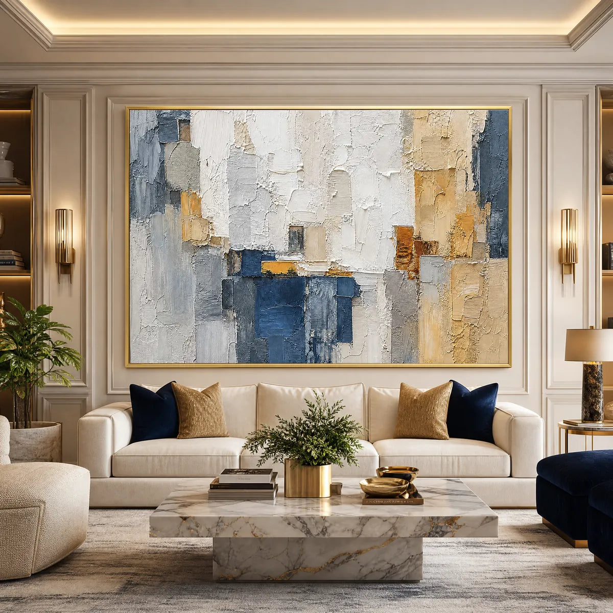 METROPOLIS: Textured Abstract Cityscape Impasto Painting