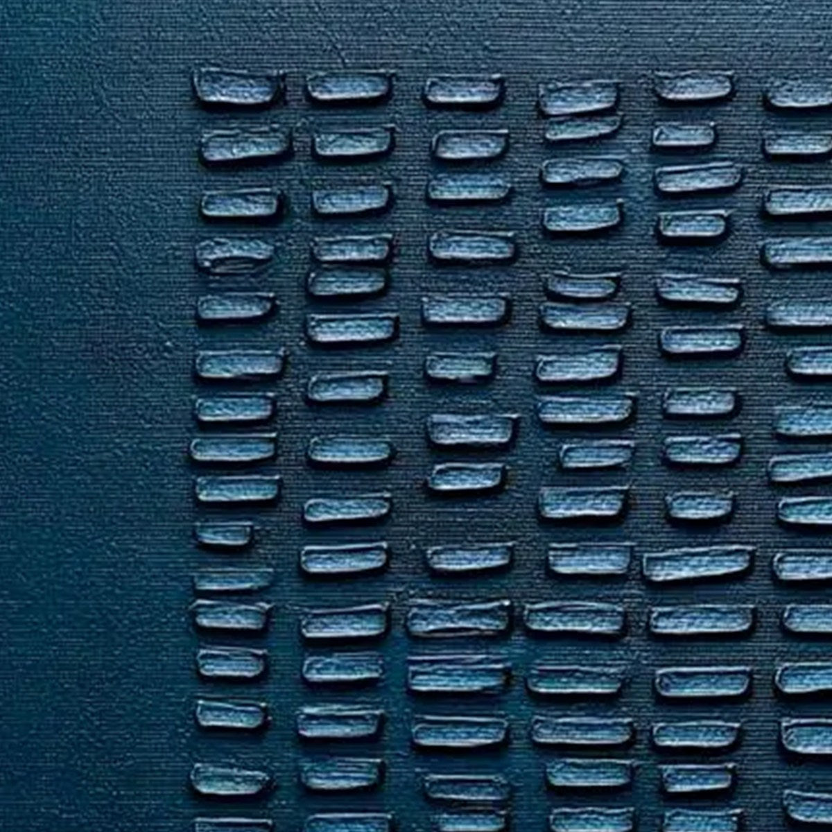 MIDNIGHT CODE: Textured Minimalist Geometric Abstract Oil Painting