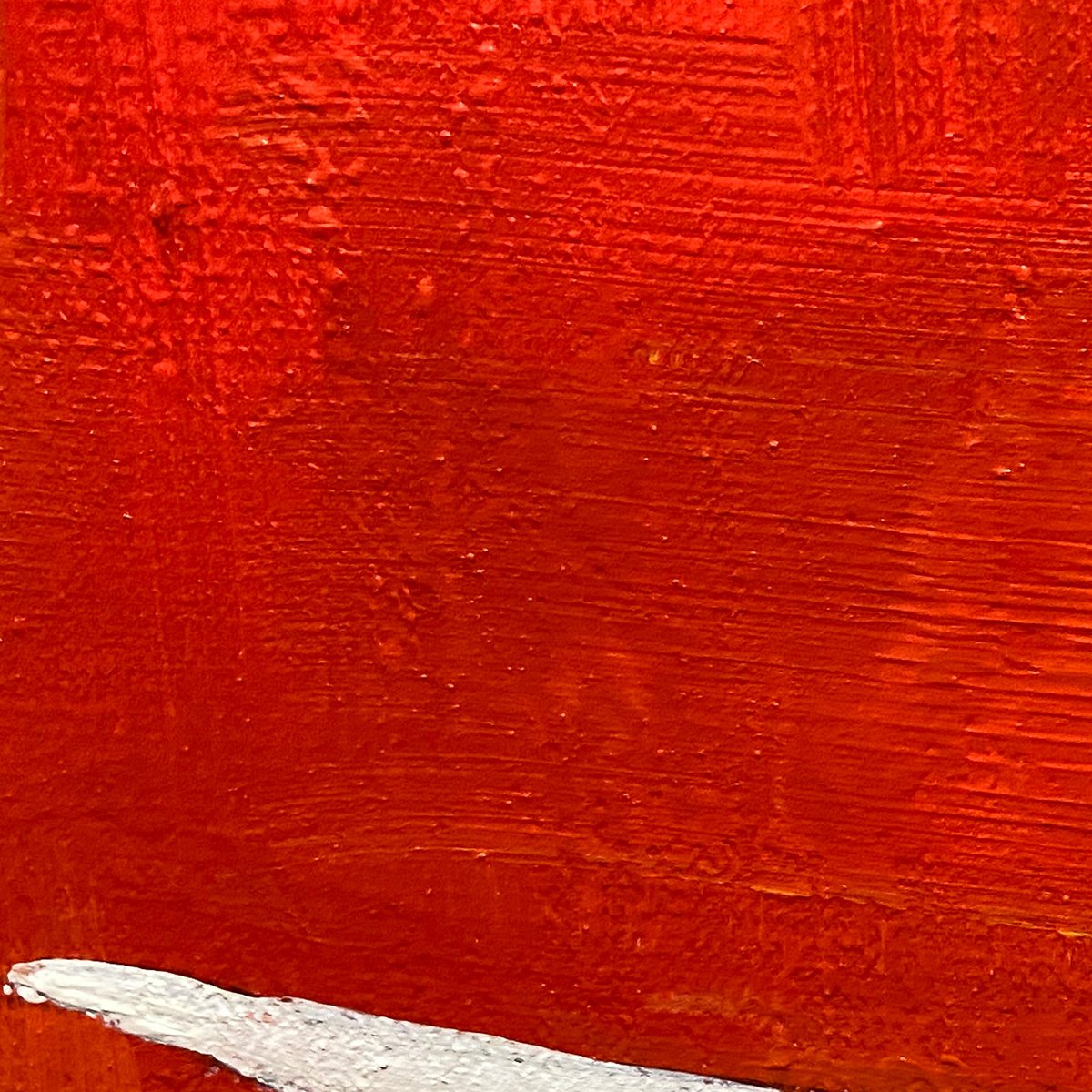 MINIMALIST CAT ON RED PANORAMIC: Cat Painting, Panoramic Wall Art, Minimalist Decor