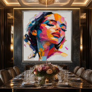 NEON MUSE: Colorful Pop Art Female Portrait