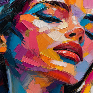 NEON MUSE: Colorful Pop Art Female Portrait