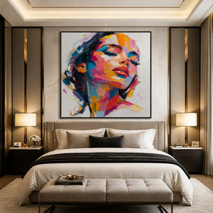 NEON MUSE: Colorful Pop Art Female Portrait