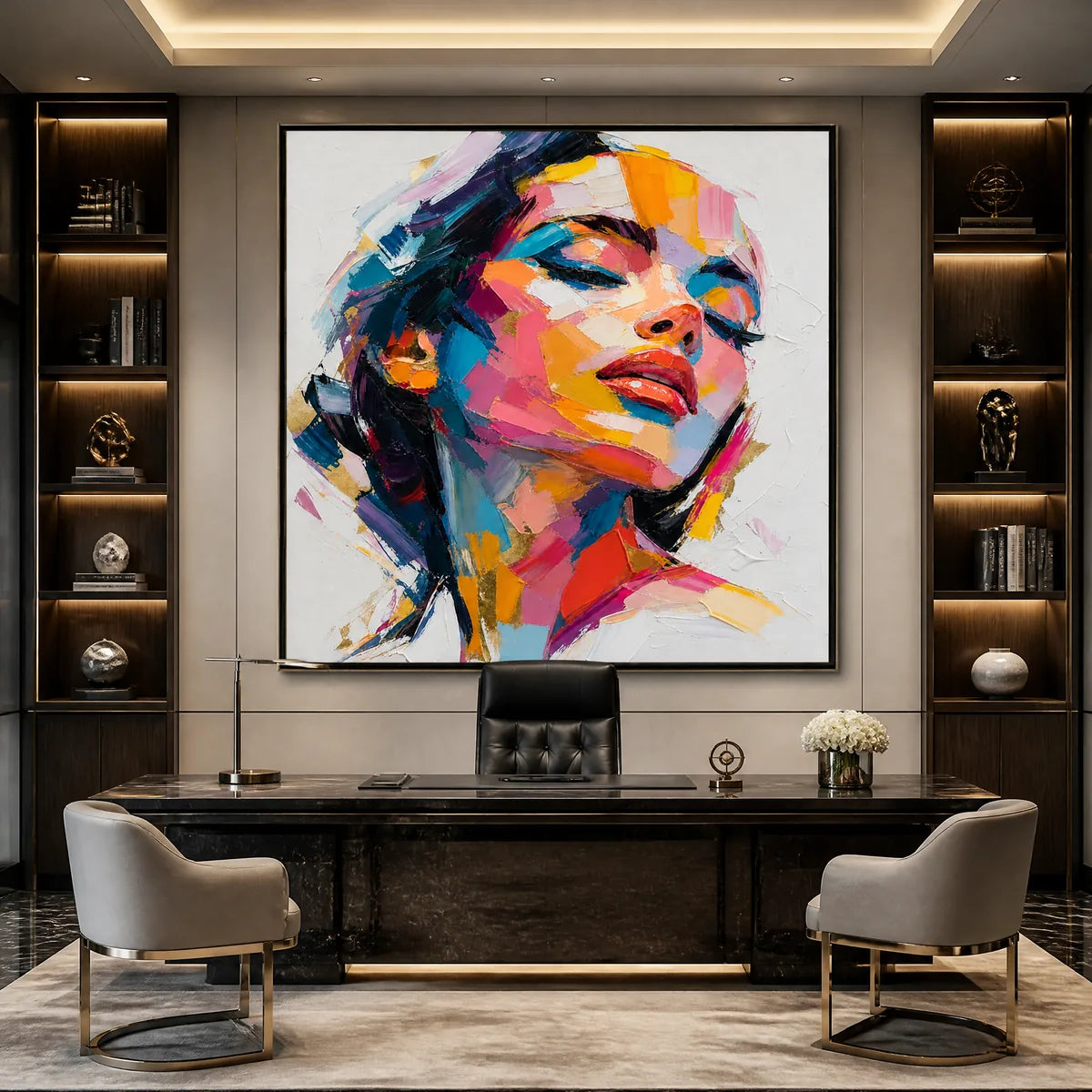 NEON MUSE: Colorful Pop Art Female Portrait
