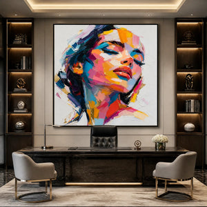 NEON MUSE: Colorful Pop Art Female Portrait