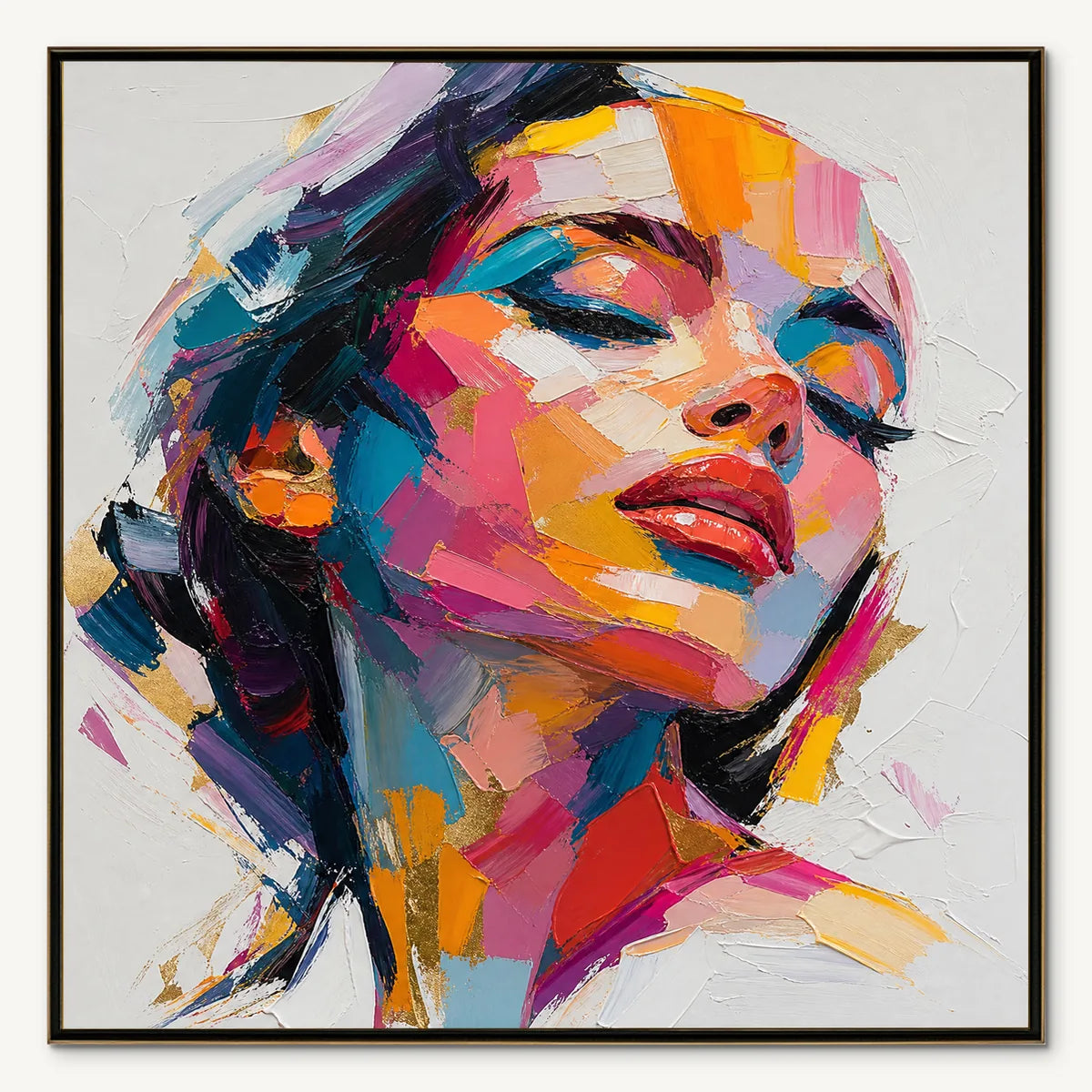 NEON MUSE: Colorful Pop Art Female Portrait