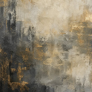 NIGHT AURELIA: Moody Gold Black Abstract
