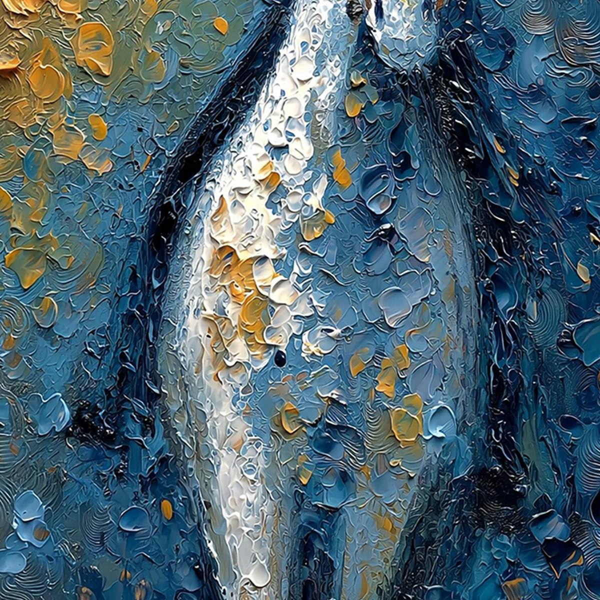 NOBLE COMPANION: Textured Impasto Horse and Rider Painting
