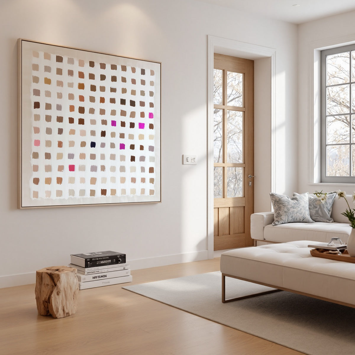 NUANCE Minimalist Abstract Color Block Oil Painting