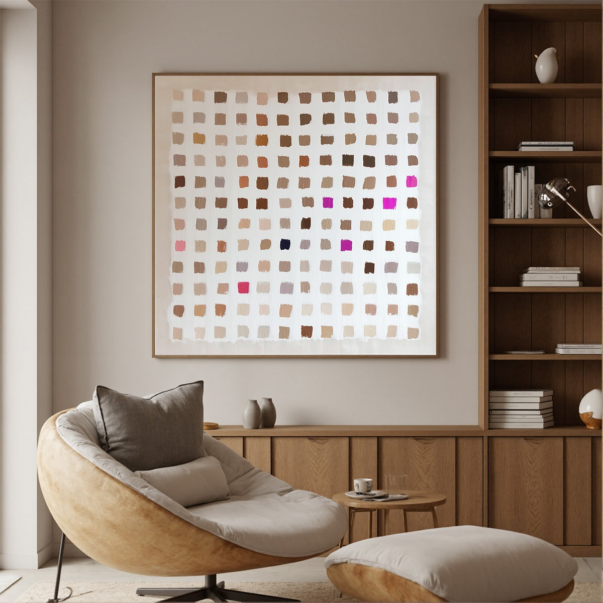 NUANCE: Minimalist Abstract Color Block Oil Painting