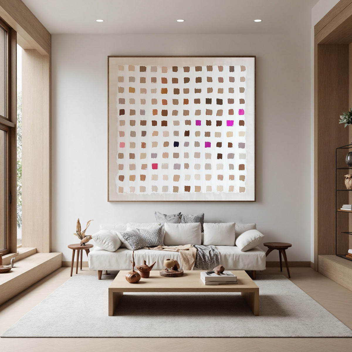 NUANCE: Minimalist Abstract Color Block Oil Painting