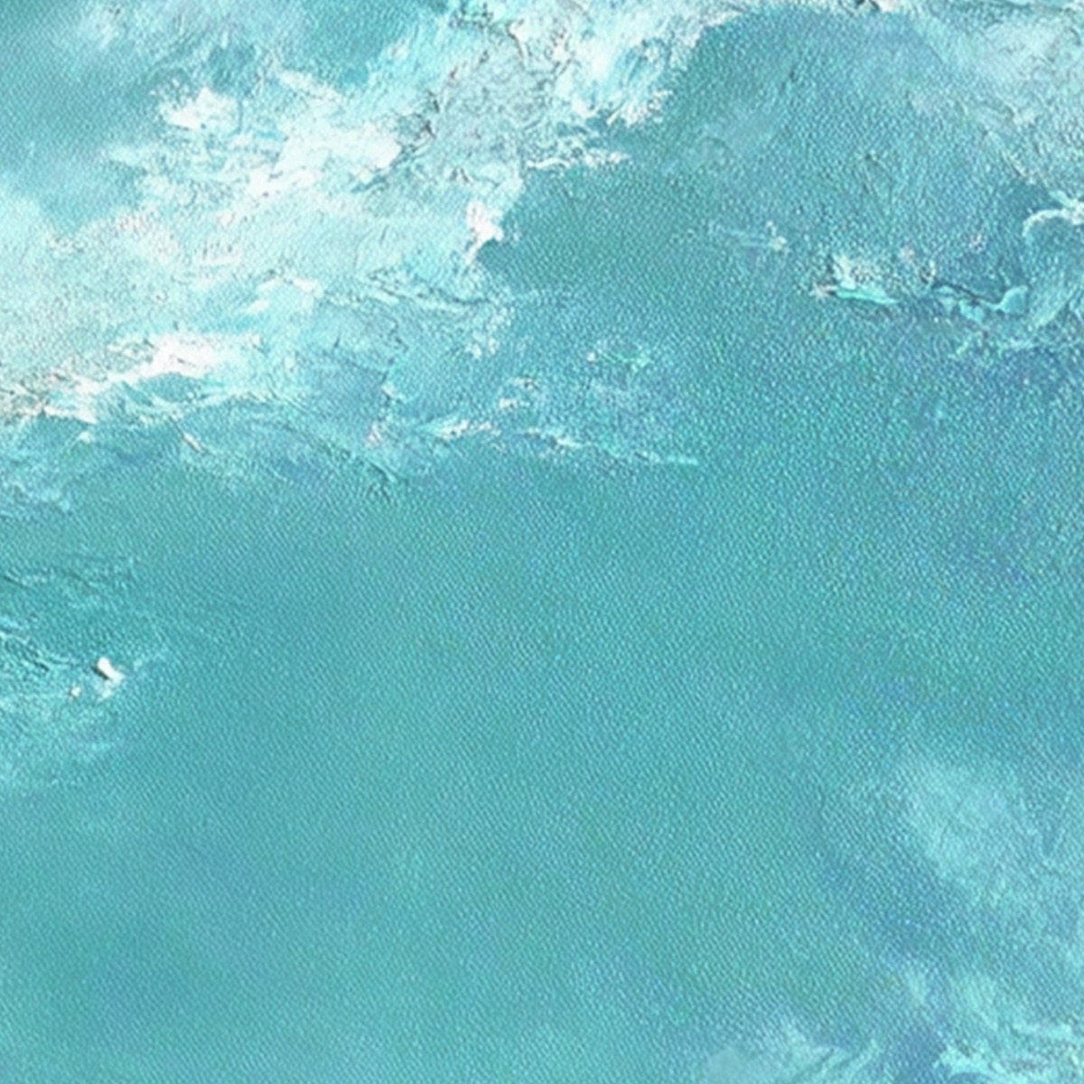 OCEAN DIVE: Textured Minimalist Seascape Oil Painting