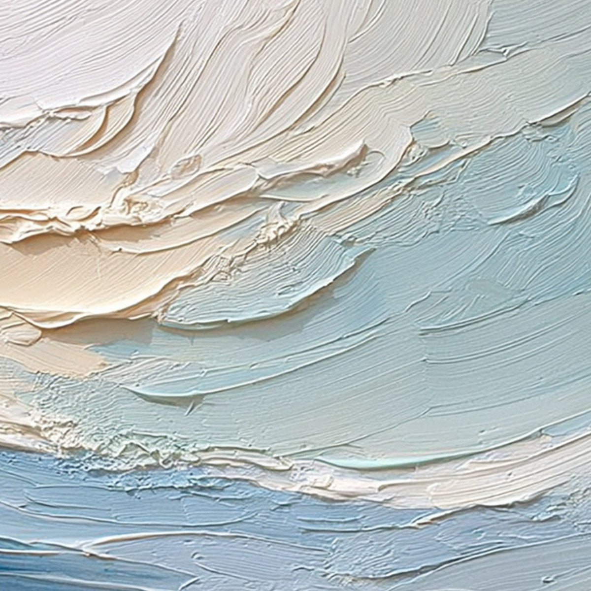 OCEAN'S BREATH: Textured Wabi Sabi Abstract Seascape Painting