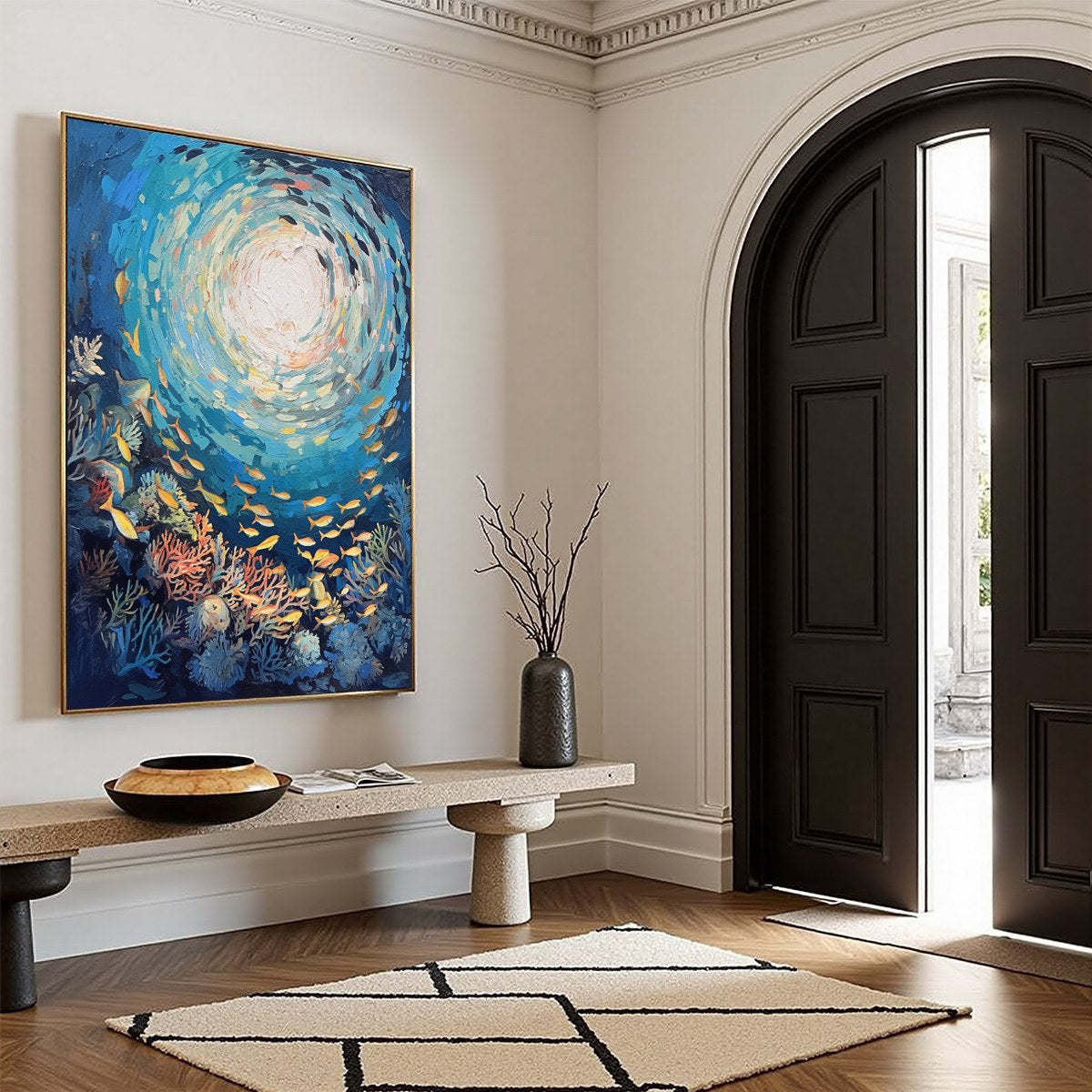 OCEAN’S GRACE: Textured Impasto Seascape Painting