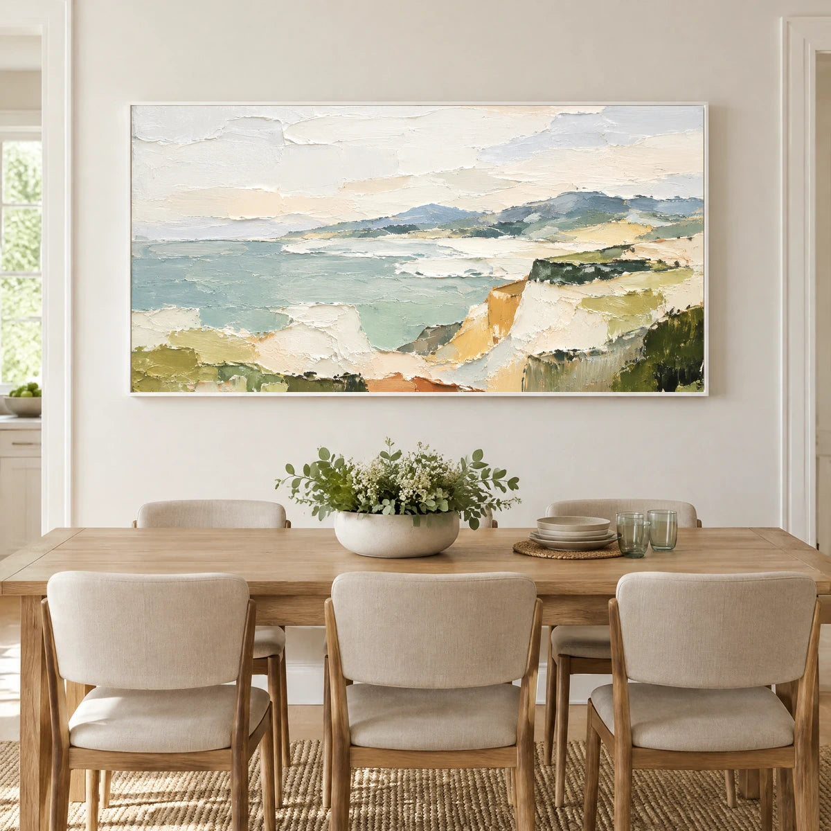 QUIET HEADLAND — Dining room, white frame