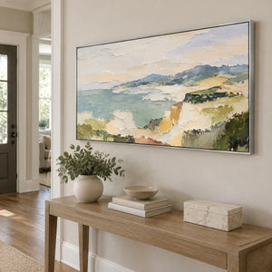 QUIET HEADLAND — Hallway, silver frame
