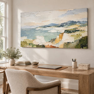 QUIET HEADLAND — Office, frameless stretched canvas