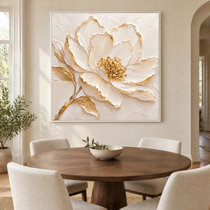 IVORY PETAL — Dining room, white frame