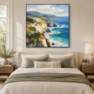 CLIFFSIDE LIGHT — Bedroom, black frame