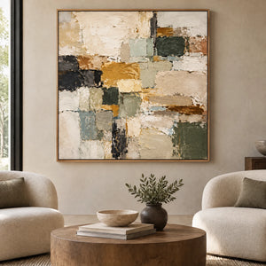 EARTH MOSAIC — Hotel, natural wood frame