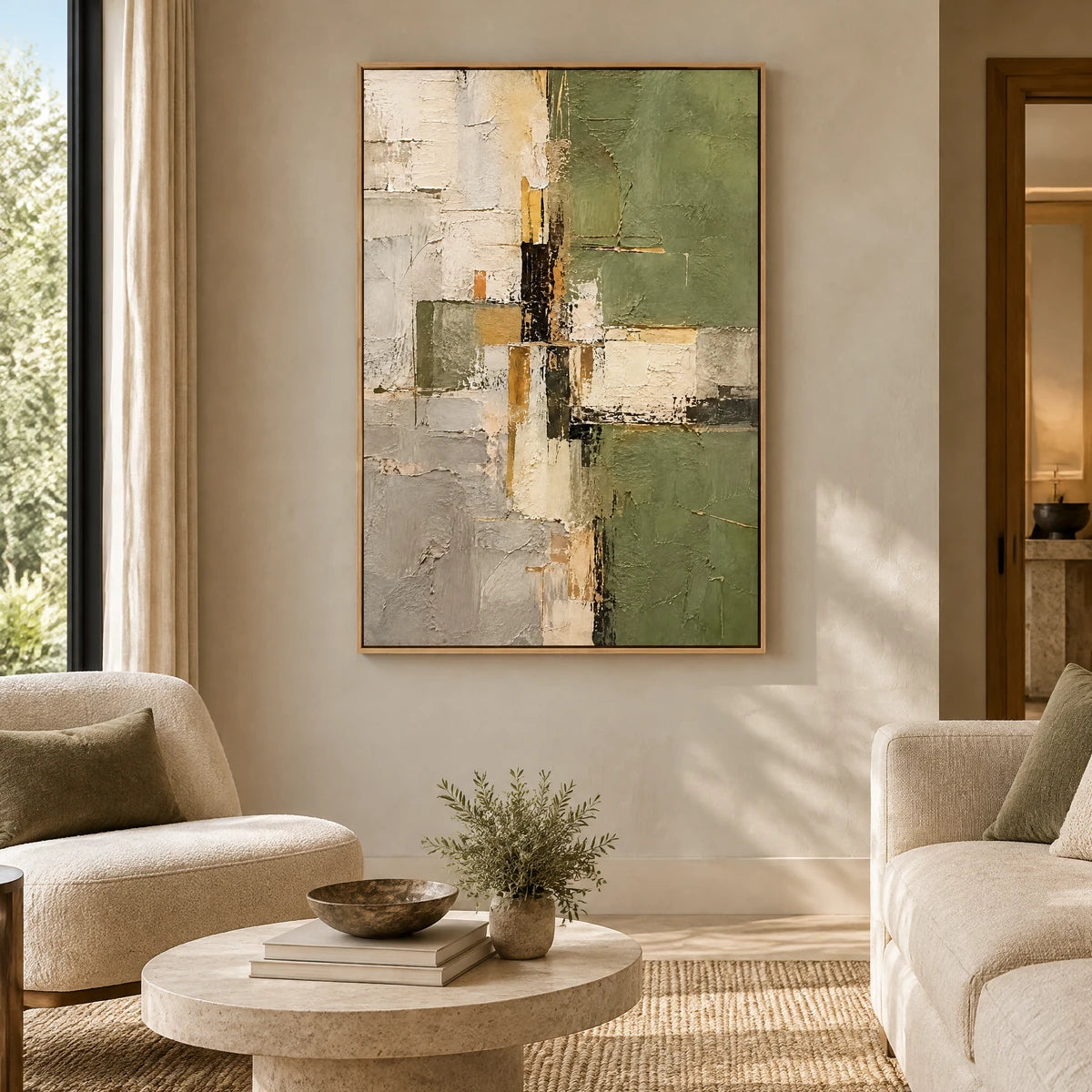 OLIVE INTERVALS — Hotel, natural wood frame