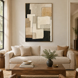 QUIET ASSEMBLY — Living room, gold frame