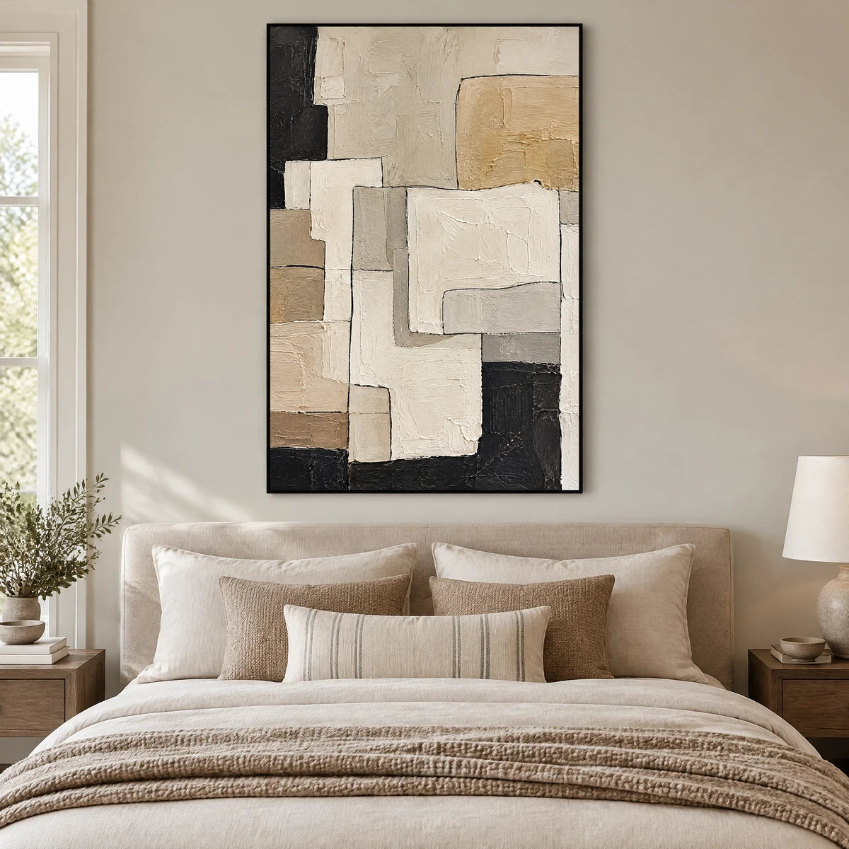 QUIET ASSEMBLY — Bedroom, black frame