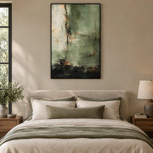 VERDANT VEIL — Bedroom, black frame