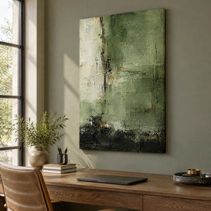 VERDANT VEIL — Office, frameless stretched canvas