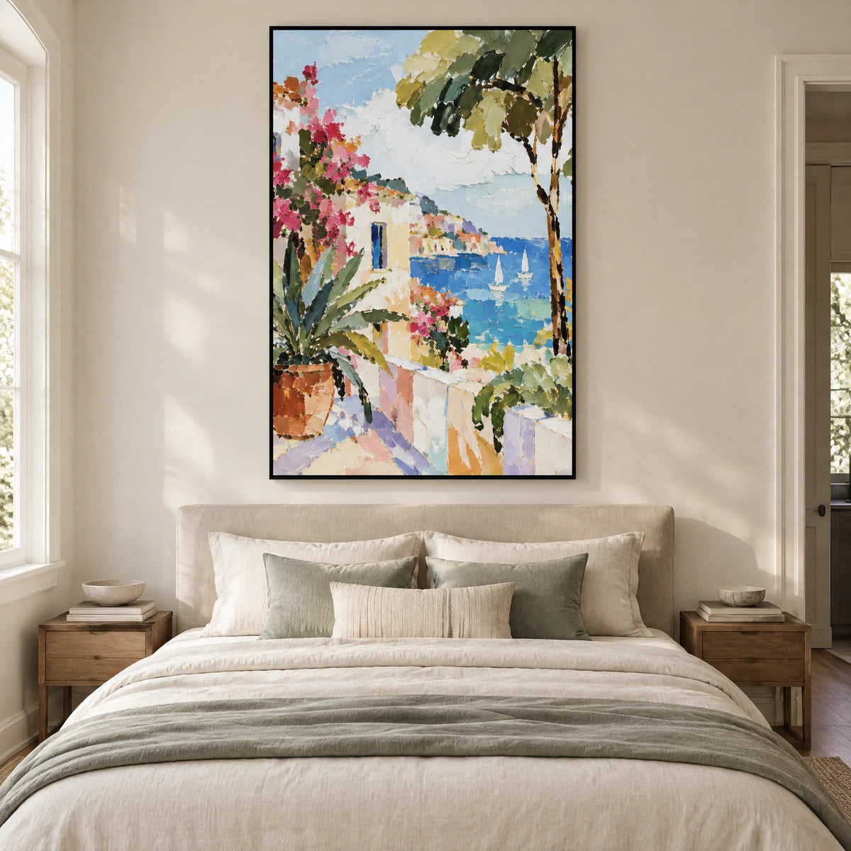 TERRACE BY THE SEA — Bedroom, black frame