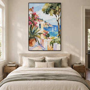 TERRACE BY THE SEA — Bedroom, black frame