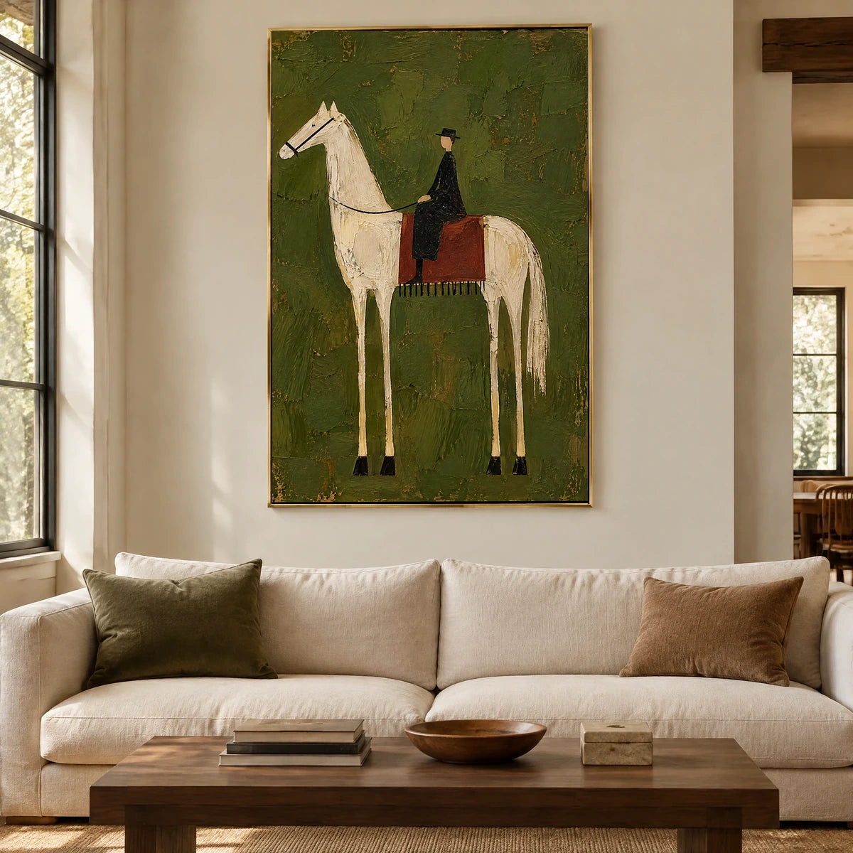 OLIVE RIDER — Living room, gold frame
