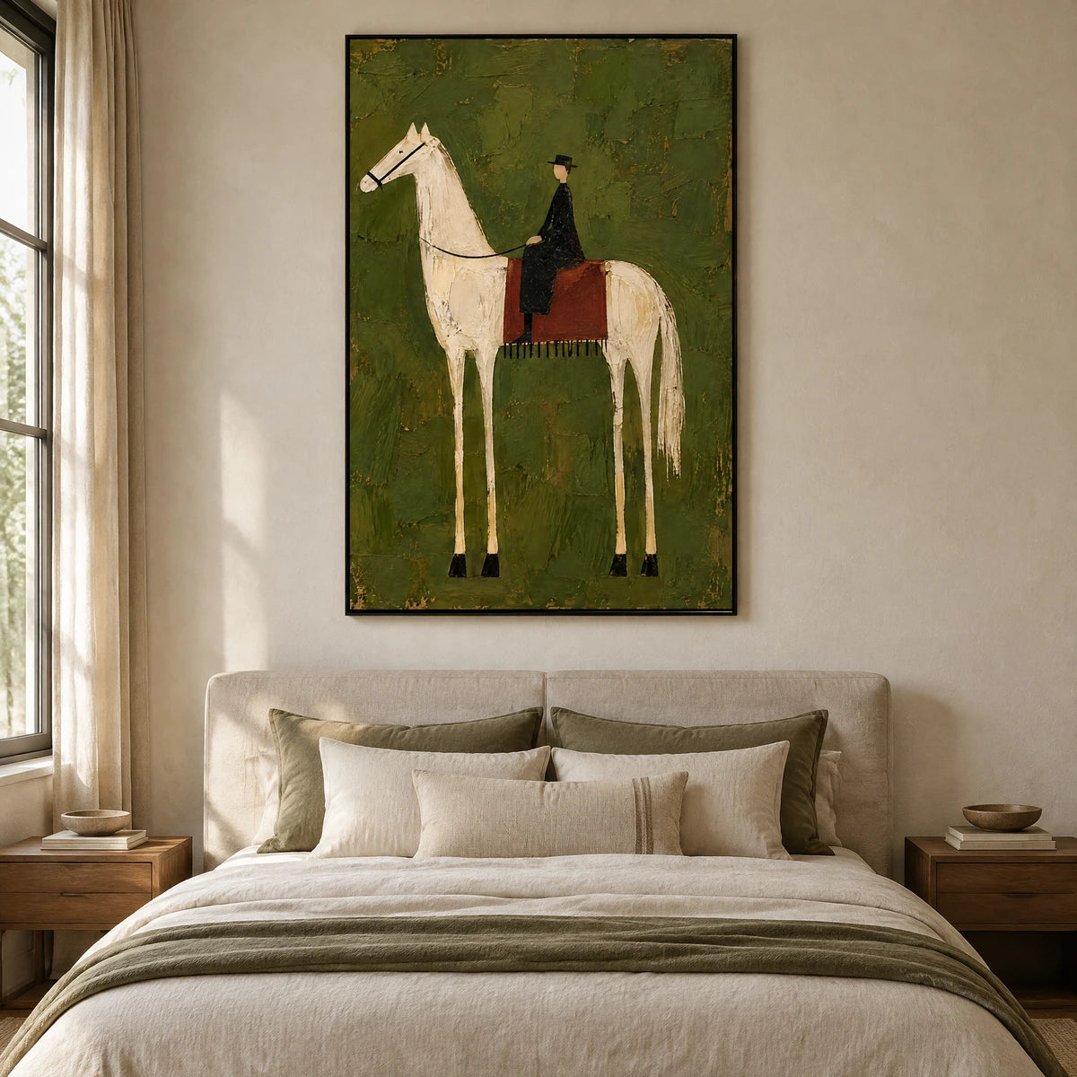 OLIVE RIDER — Bedroom, black frame