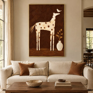 SPOTTED COMPANION — Living room, gold frame