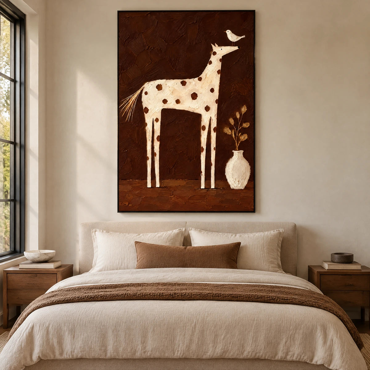 SPOTTED COMPANION — Bedroom, black frame
