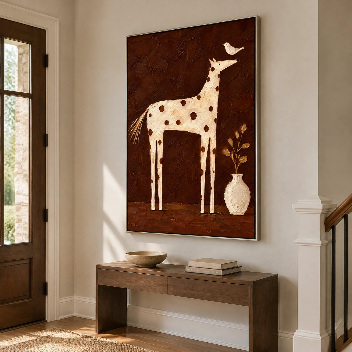 SPOTTED COMPANION — Hallway, silver frame