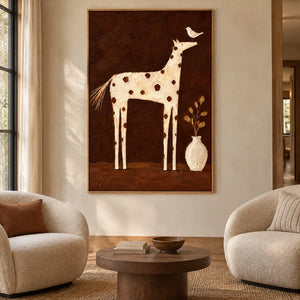 SPOTTED COMPANION — Hotel, natural wood frame