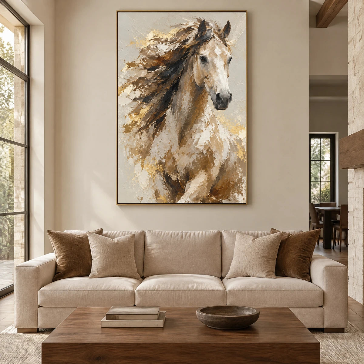 WILD MANE — Living room, gold frame