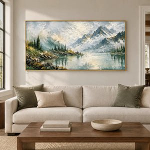 ALPINE STILLWATER — Living room, gold frame