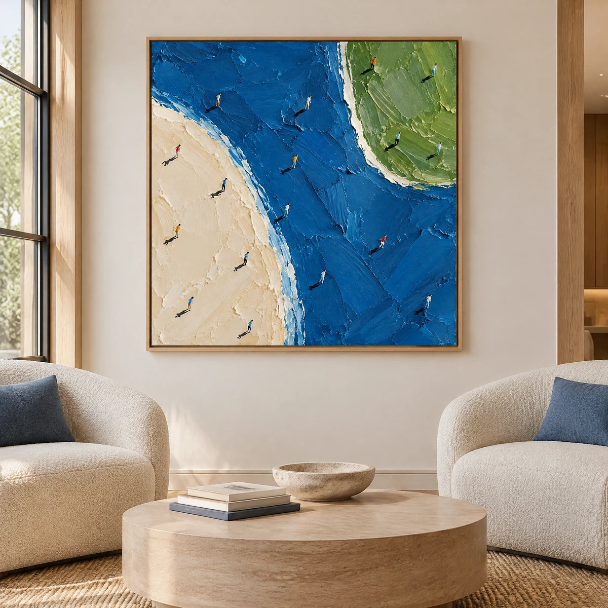SHARED MOMENTUM — Hotel, natural wood frame