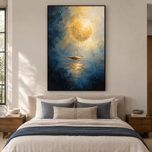 LUMINOUS PASSAGE — Bedroom, black frame