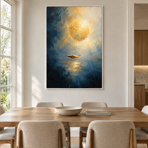 LUMINOUS PASSAGE — Dining room, white frame